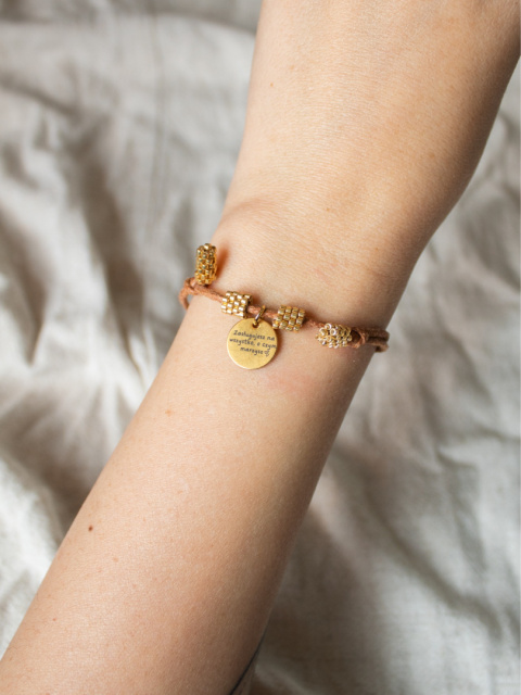 bransoletka z inspirującym cytatem, bransoletka handmade, unikalna bransoletka na prezent, stylowa biżuteria dla kobiet bransoletka z inspirującym cytatem, bransoletka handmade, unikalna bransoletka na prezent, stylowa biżuteria dla kobiet